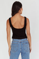Tricia Pintuck Bust Top Black