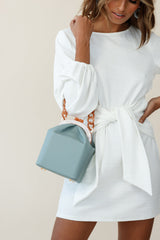 Kerrie Kiss-Lock Box Bag Pistachio