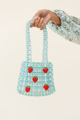 Taryn Beaded Berry Bag Blue
