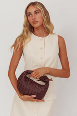 Montreal Woven Crescent Bag Wine