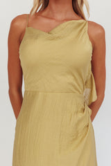 Soul Fires Ruffle Back Maxi Dress Hazel
