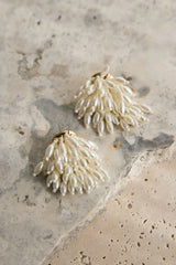 Rayn Cluster Earrings Pearl