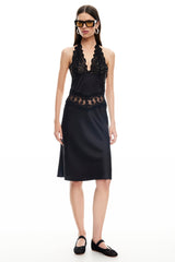 LIONESS Solana Midi Dress Onyx