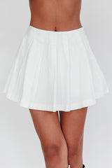 Rori Pleated Skirt Off White
