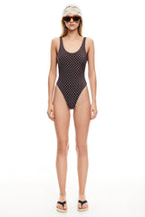 LIONESS Kenny One Piece Chocolate Blue Polka