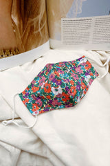 Wildflower Mask Floral Print Orange