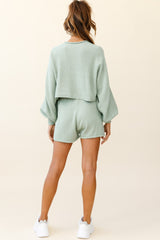 Easy Breezy Long Sleeve Midi Sweater Green