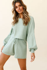 Easy Breezy Long Sleeve Midi Sweater Green