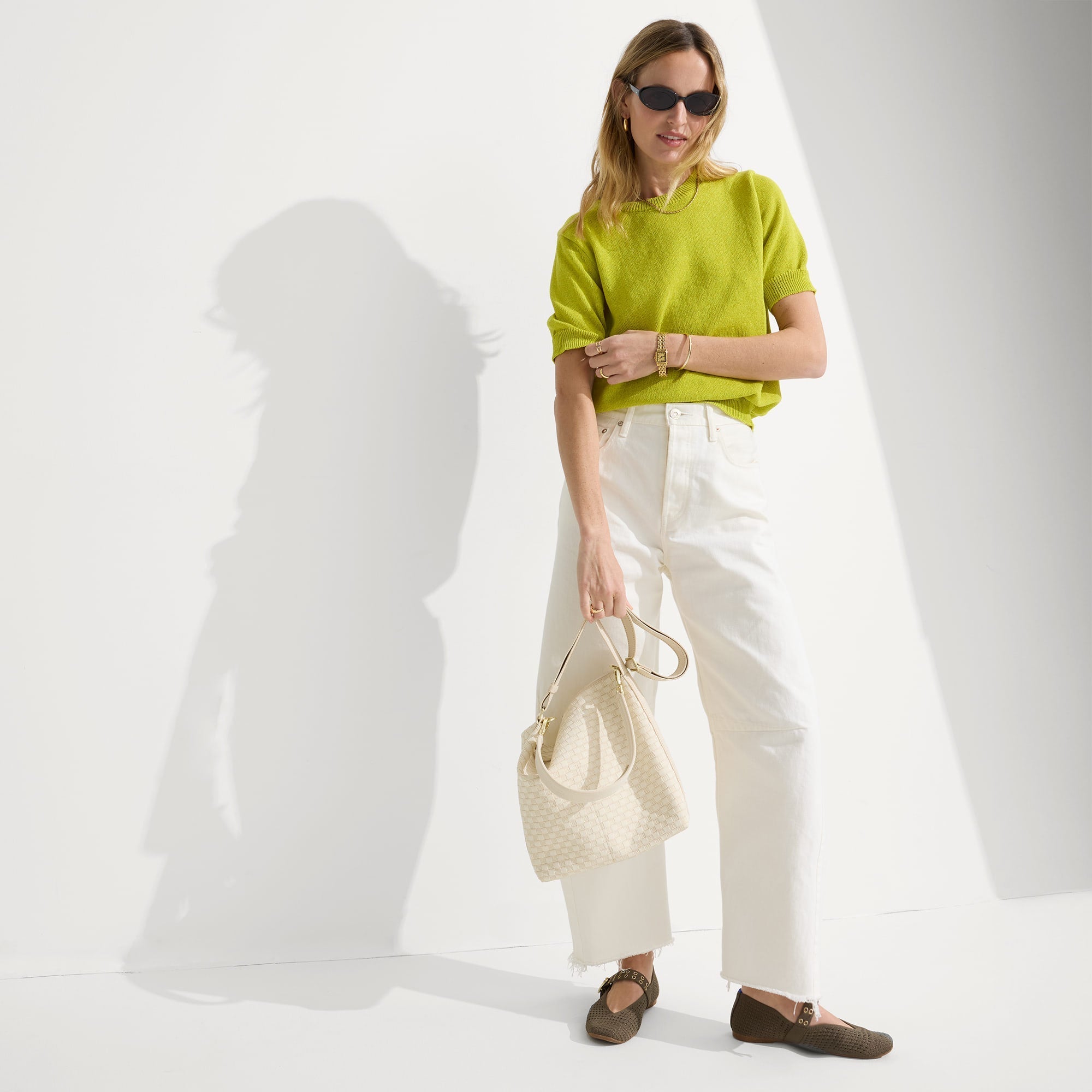 The Mini Zip Bucket - White Sand