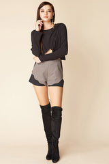 Judith Zip Top Black
