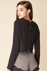 Judith Zip Top Black