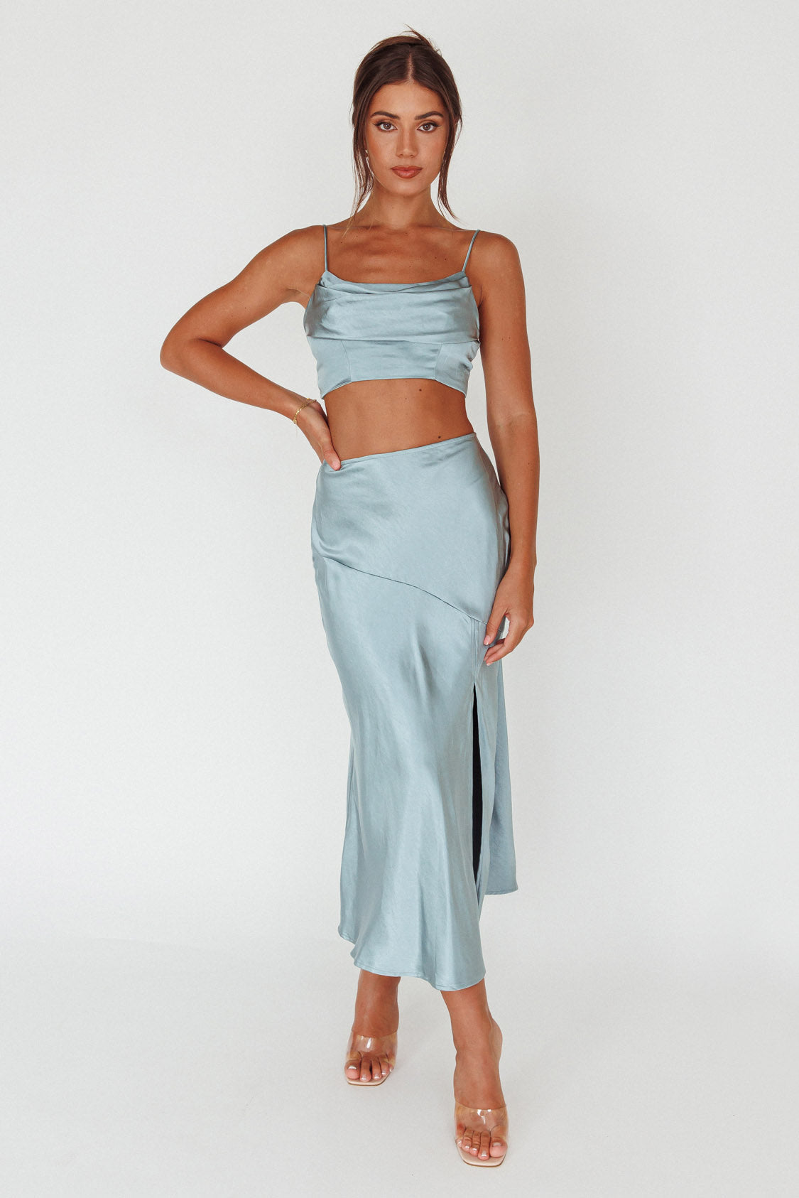 Well Versed Crop Top Sage