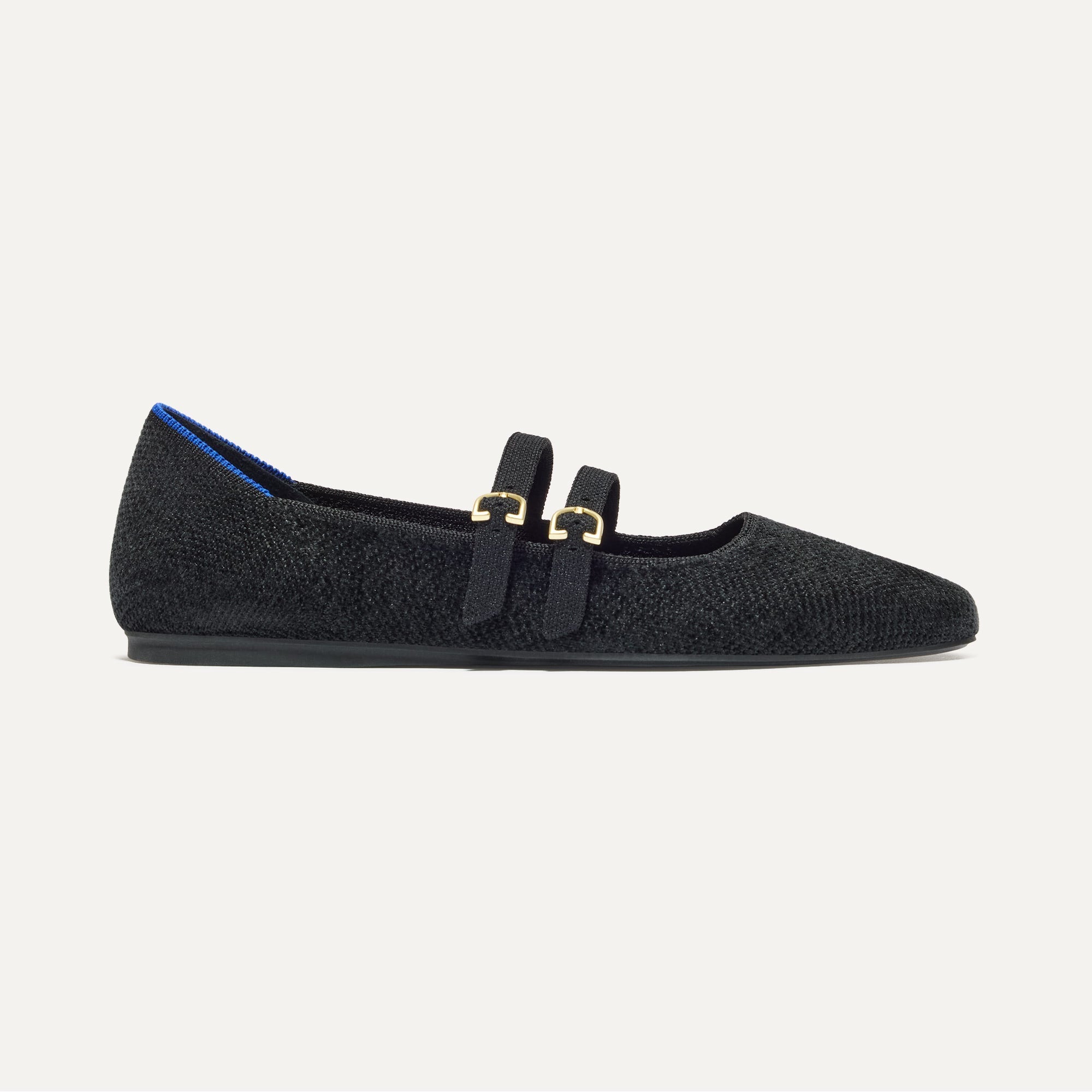 The ReVelvet™ Double Buckle Mary Jane - ReVelvet™ Black