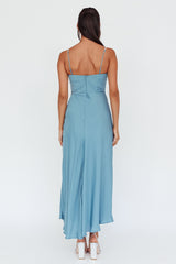 Linka Diamante Strap Maxi Dress Steel