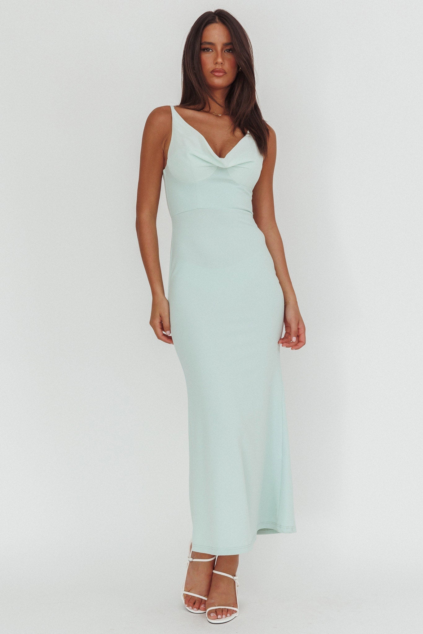 Jesara Cowl Back Maxi Dress Sage