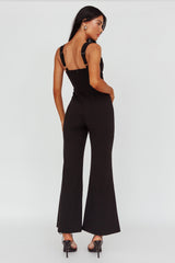 Ti Amo Lace Bust Jumpsuit Black