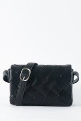 TEN TONES Azure Weave Bag Black