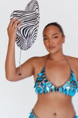 Zebra Print Cowboy Hat