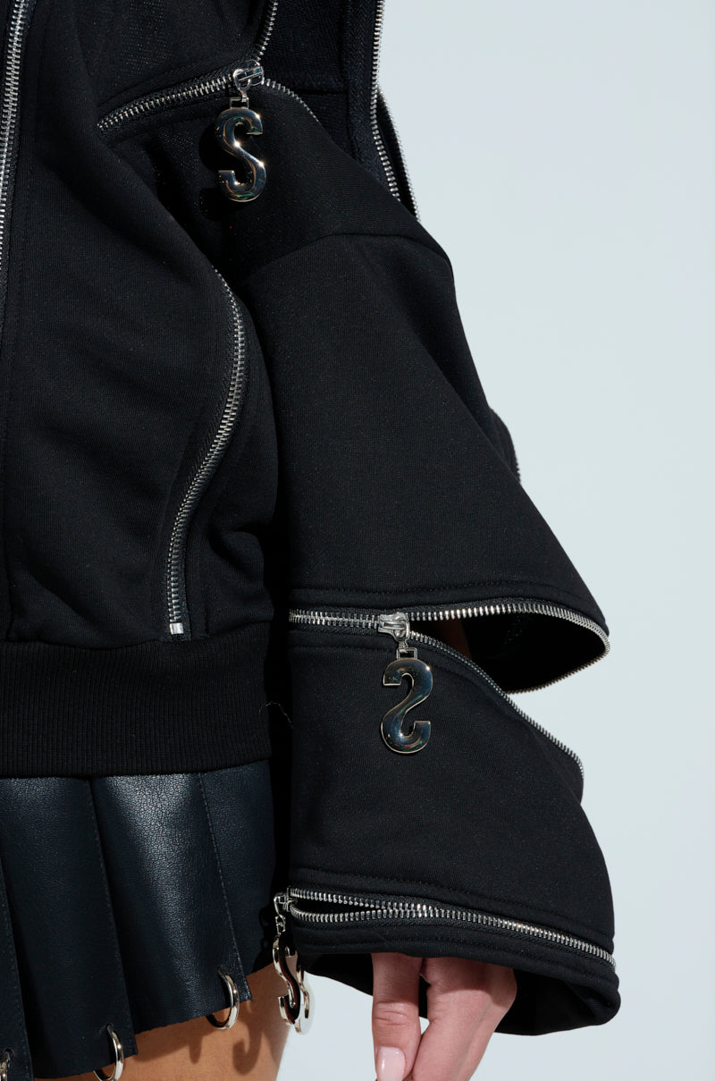 UNZIP ME SWEATSHIRT
