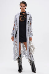 CUT IT OUT FRENCH TERRY TRENCH
