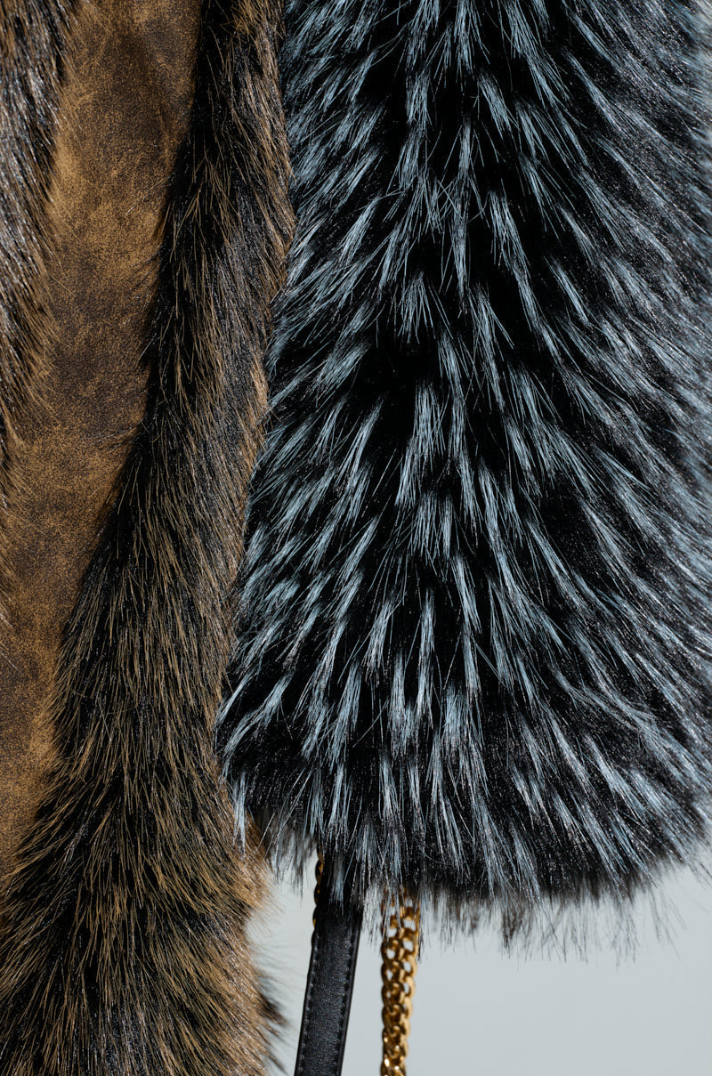 CHIARA PANELED FUR COAT