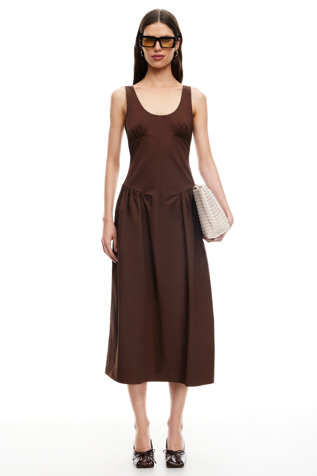 LIONESS Luna Rosa Maxi Dress Chocolate