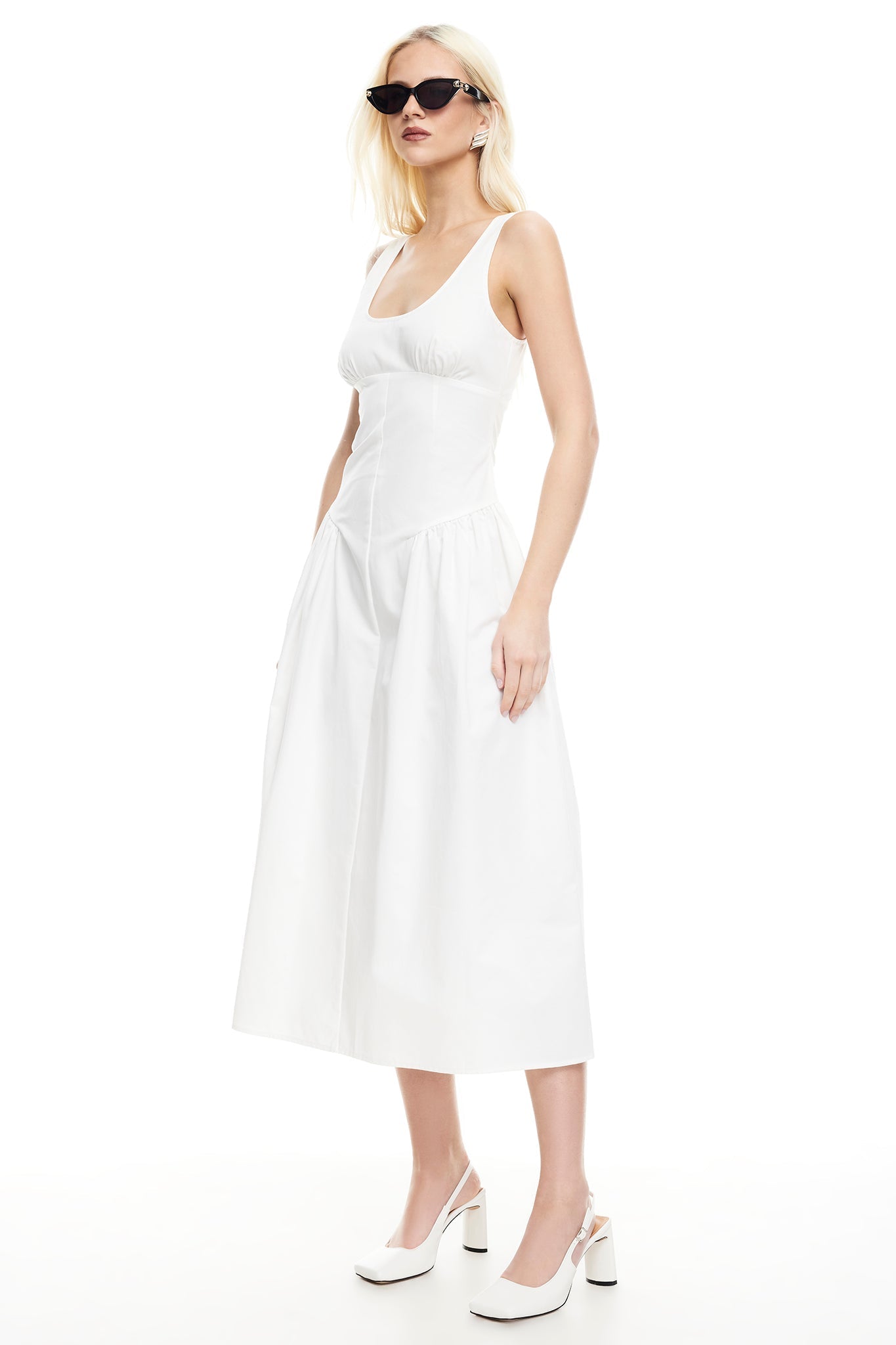 LIONESS Luna Rosa Maxi Dress Porcelain