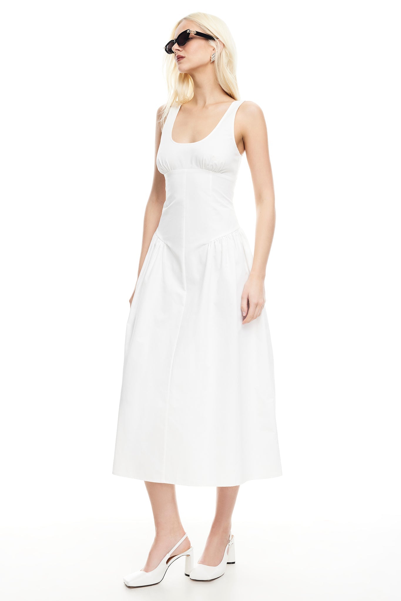 LIONESS Luna Rosa Maxi Dress Porcelain