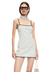 LIONESS Voyage Mini Dress Moonlight Polka