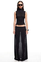 LIONESS Ford Top Onyx Polka