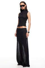 LIONESS Ford Top Onyx Polka