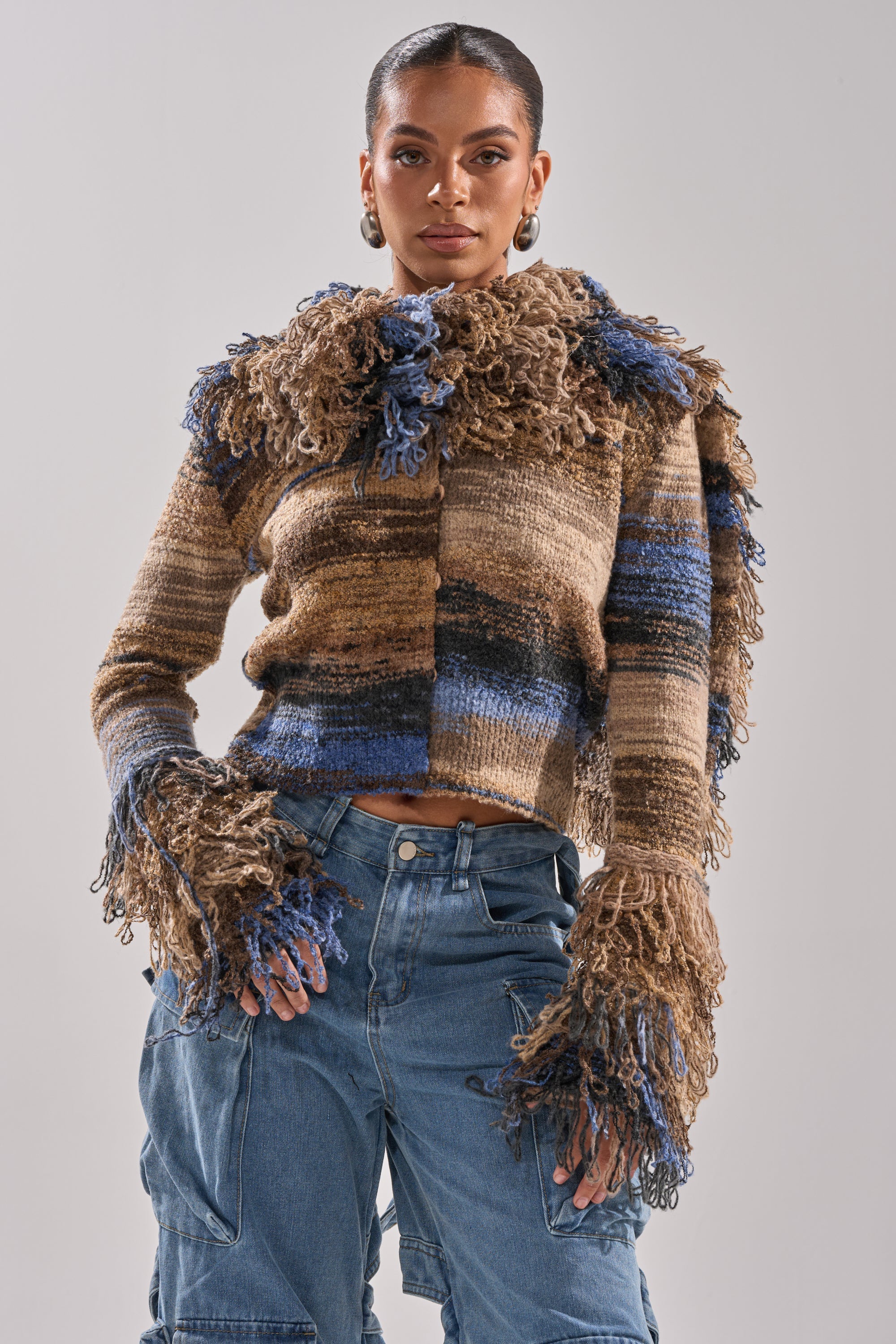 ALWAYS ON MY MIND FRINGE SWEATER