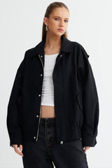 LIONESS Kenny Bomber Jacket Onyx
