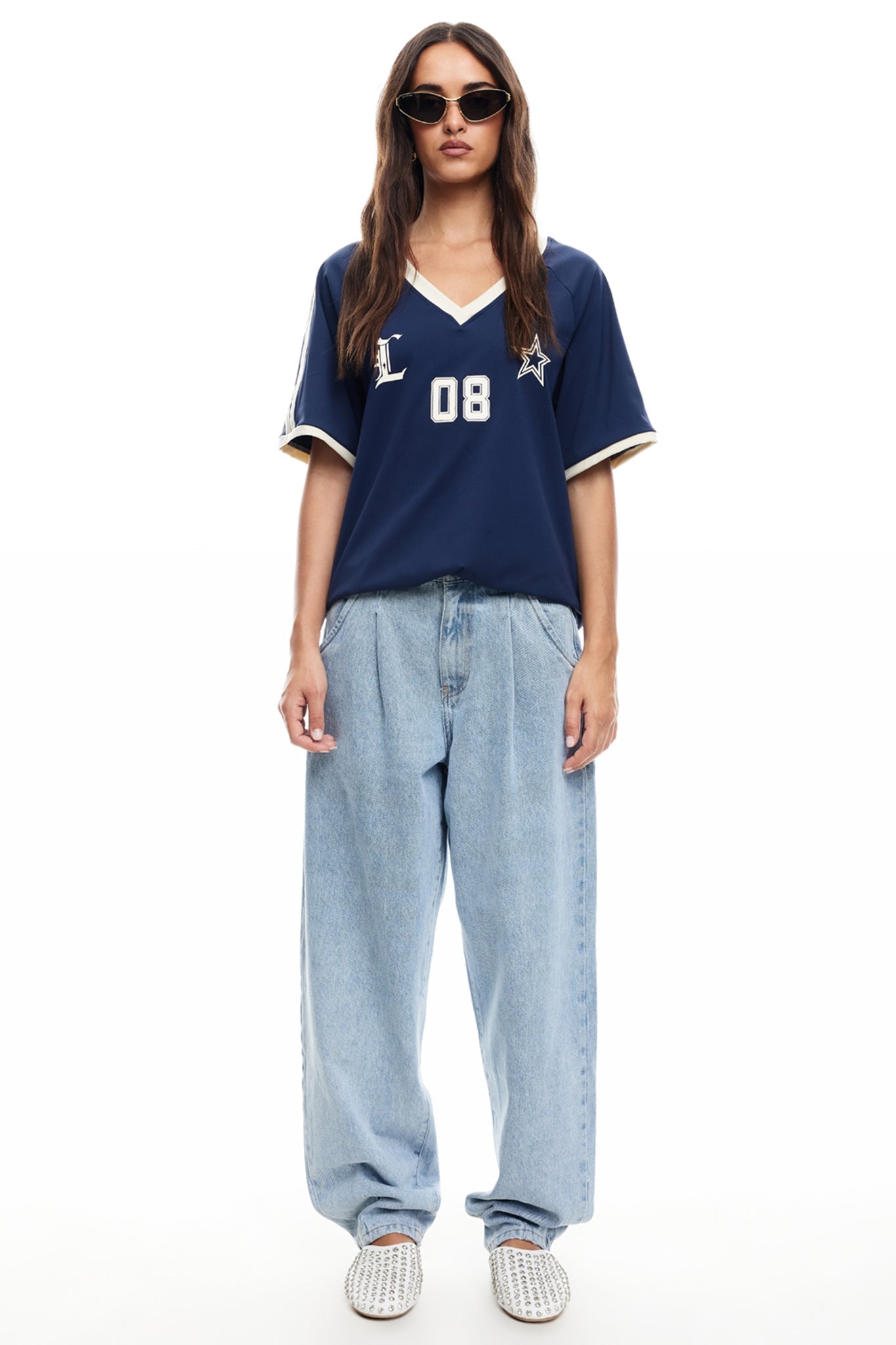 LIONESS Spectate Top Indigo