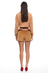 LIONESS Racquet Club Knit Sweater Camel
