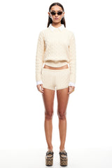 LIONESS Reborn Mini Shorts Cream