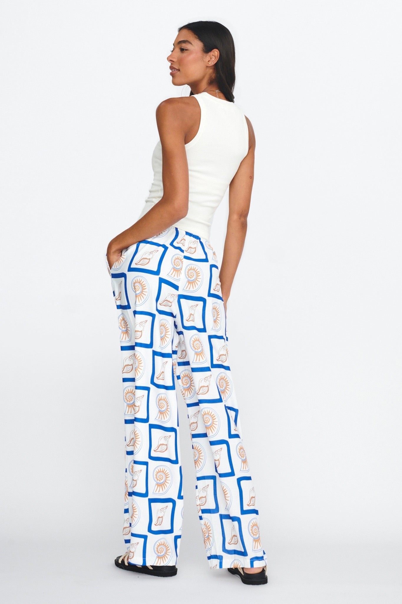 LOST IN LUNAR Zeni Pants Shell Print