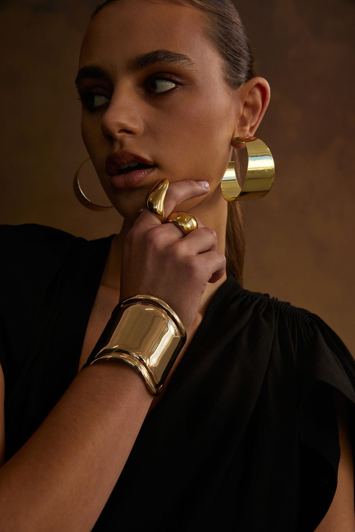 NOAH Knuckle Ring Gold