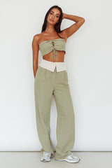 East Village Foldover Pants Sage