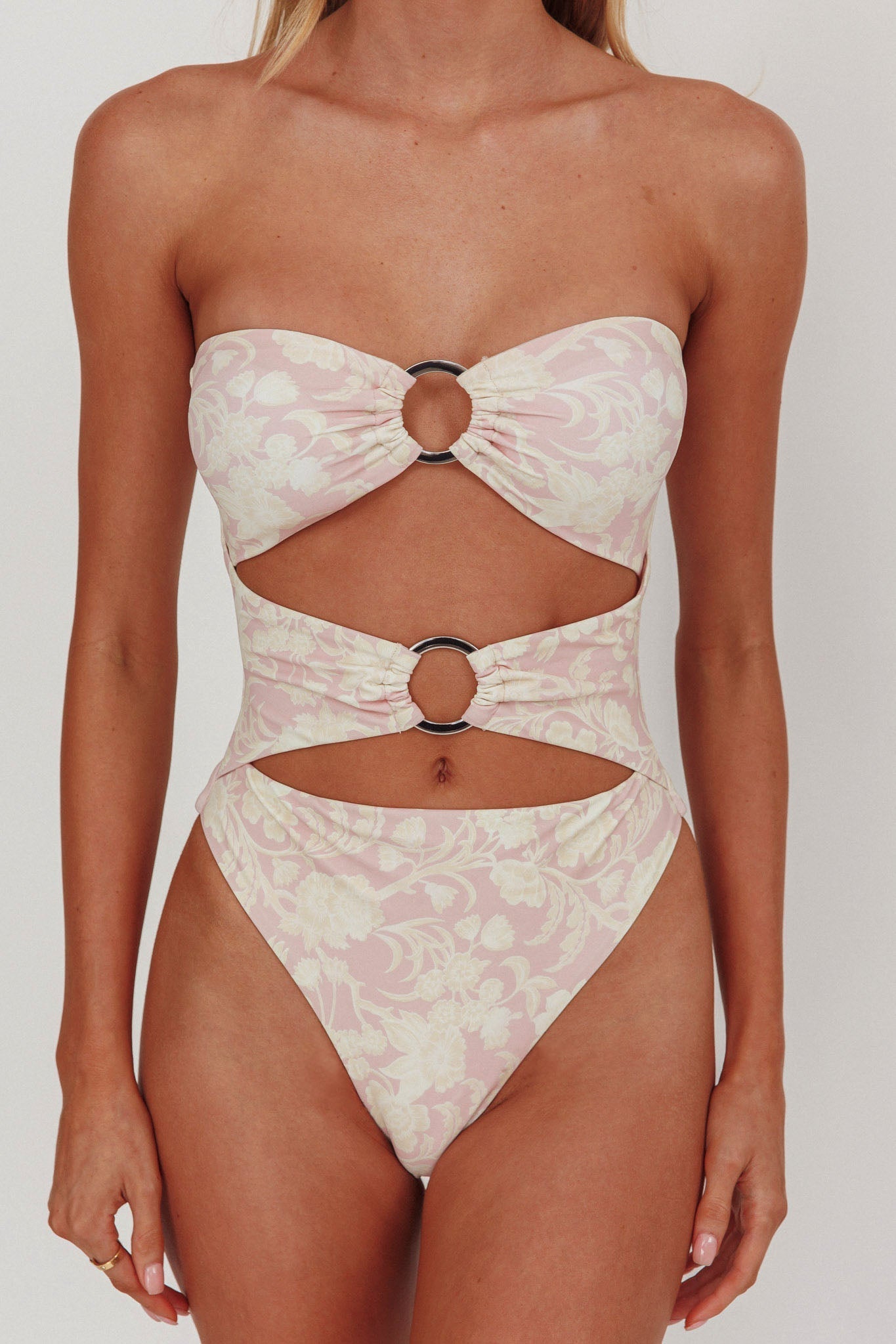 Matilda Cut-Out One Piece Swimsuit Print Mix