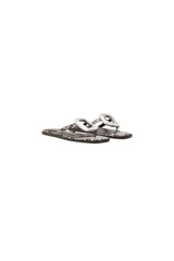 THERAPY Guild Thong Sandal Black White Snake