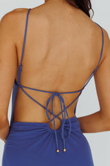 Genova Strappy Back Maxi Dress Midnight Blue
