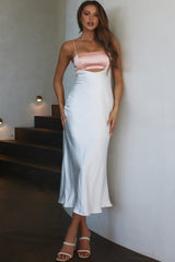 Mariana Cut-Out Bust Midi Dress Blush