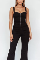 Emilio Flared Jumpsuit Black