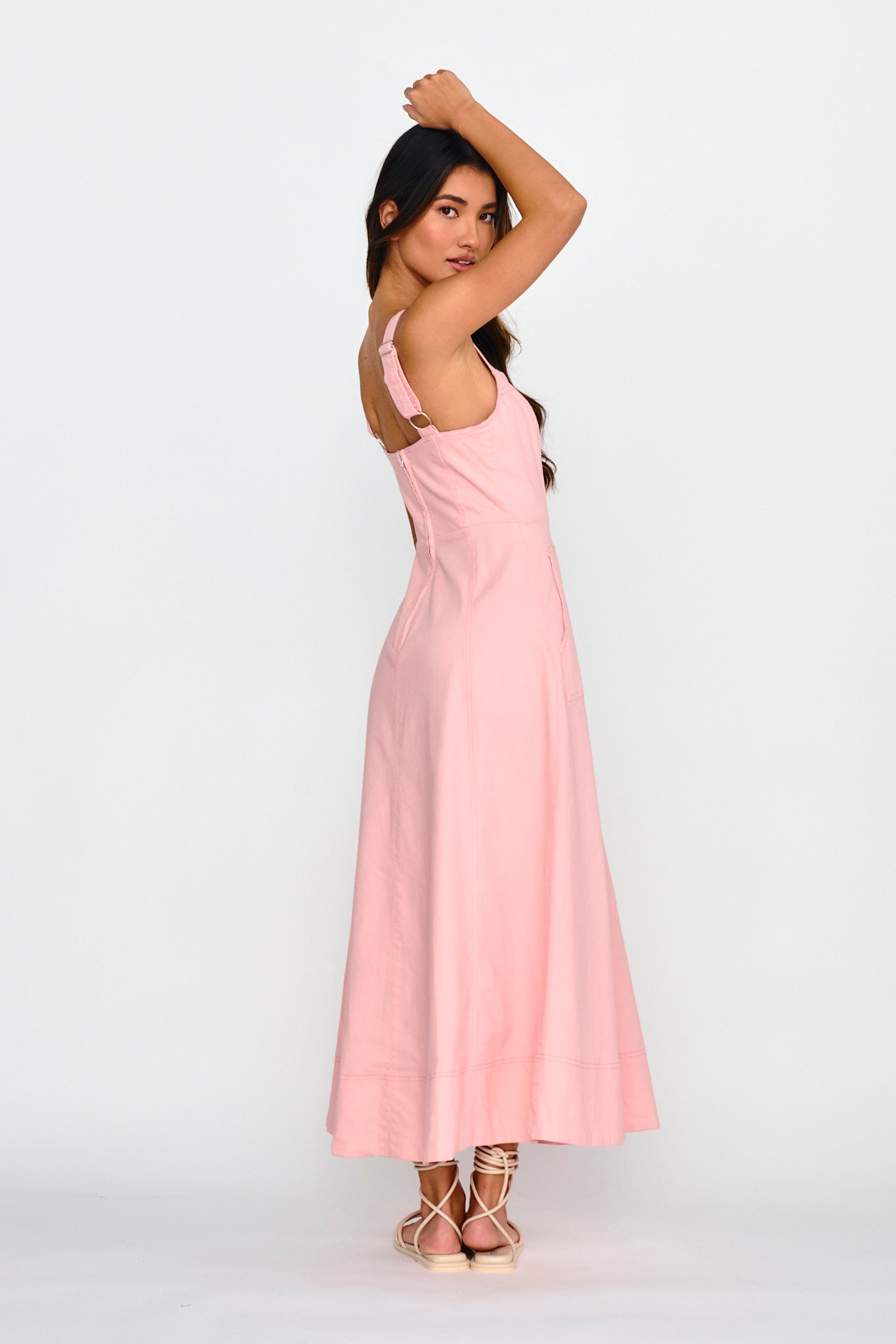 Laureen Pocket Maxi Dress Blush