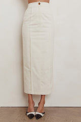 Sweet Treat Column Maxi Skirt Oat