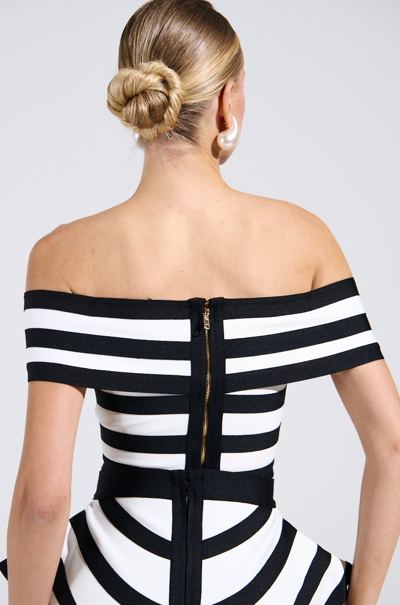 WAITING FOR YOU STRIPE BLOUSE