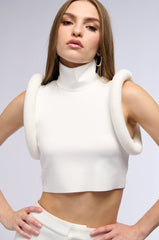 ALL ABOUT THE DETAILS TOP IN WHITE