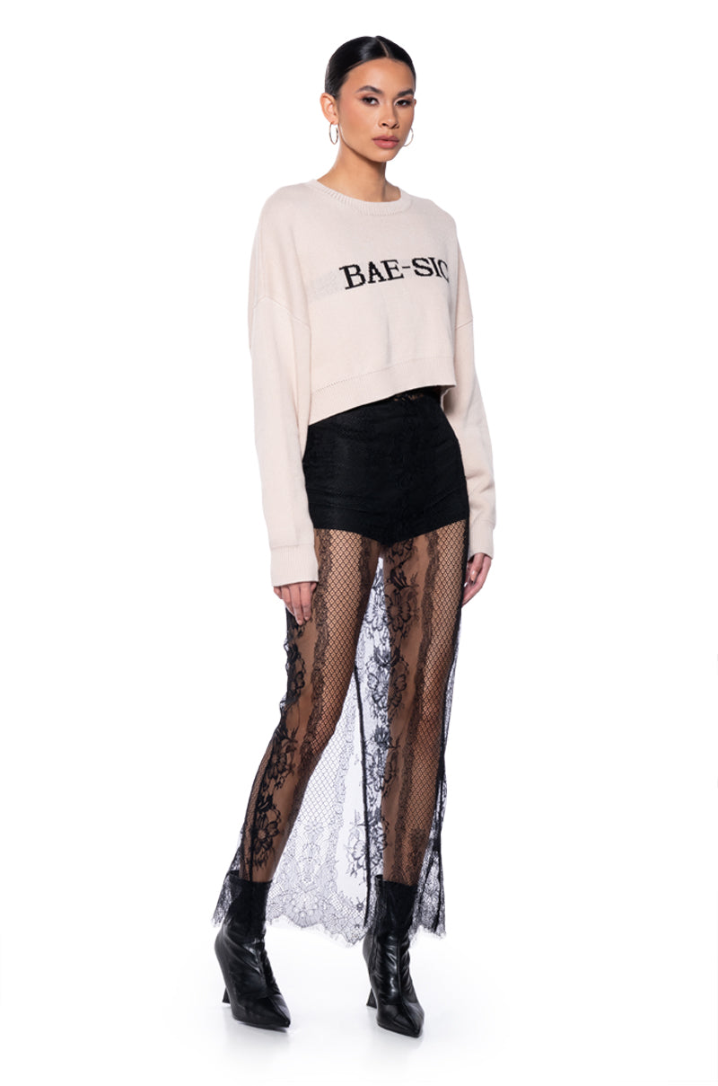 BAESIC CROPPED SWEATER
