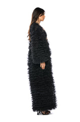 TAKE A BOW AVANT GARDE RUFFLE TRENCH